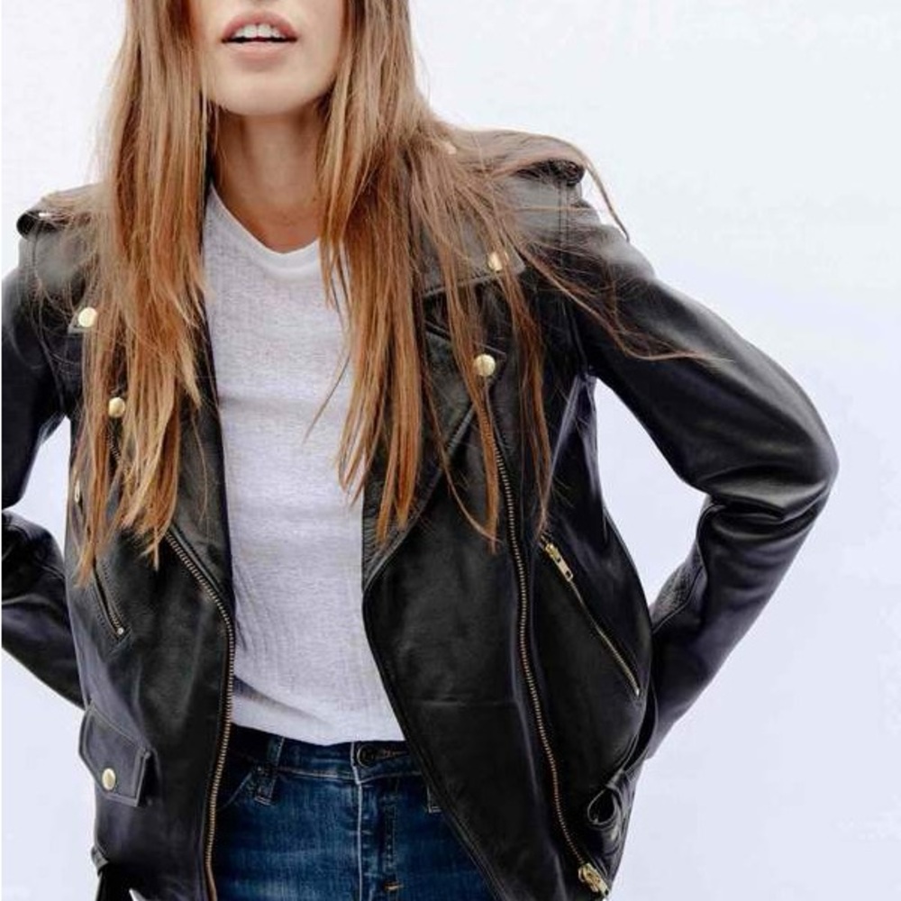 Understated Leather ‘Easy Rider’ Jacket - Picture 8 of 9